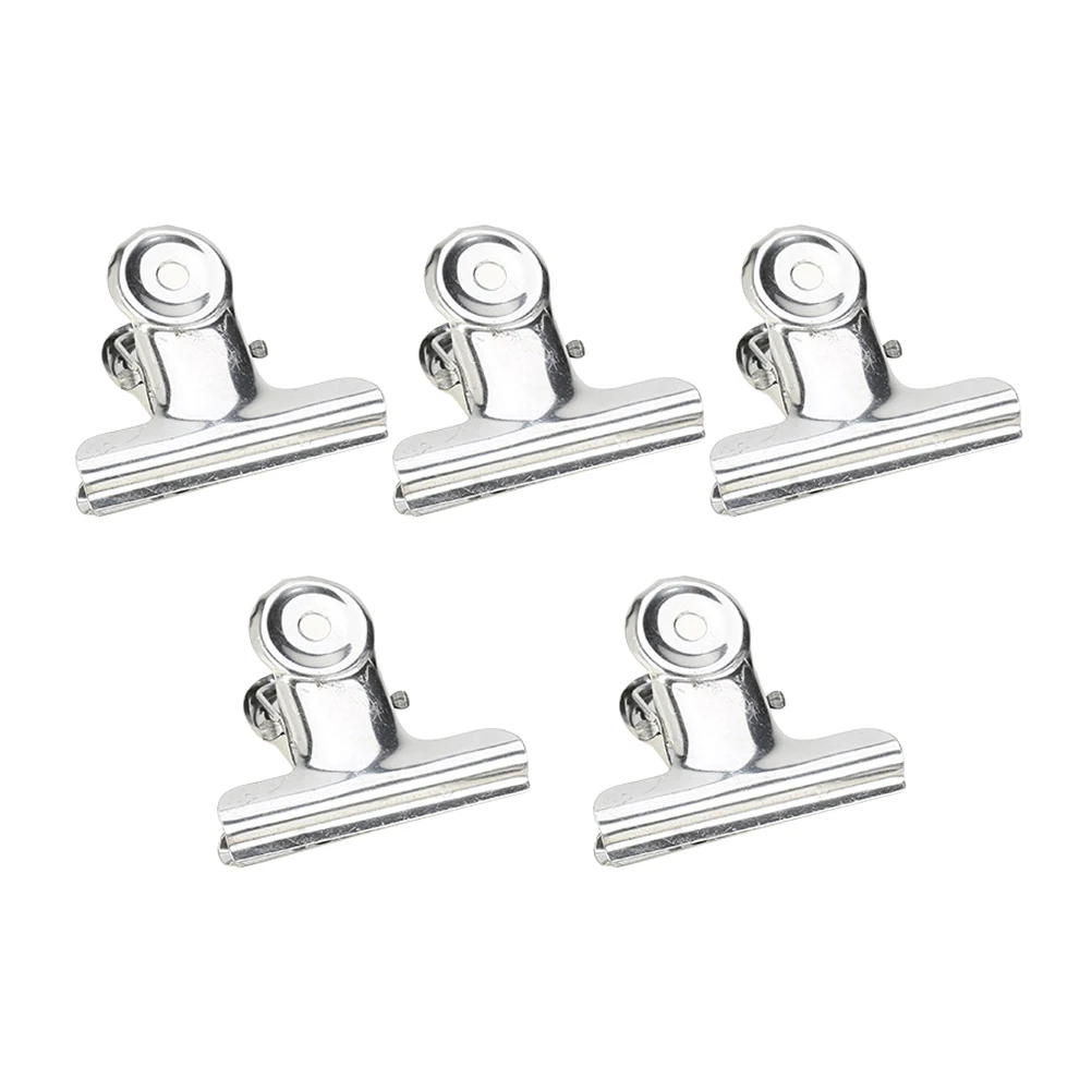 

5pcs Stainless Drawing Drawing Board Clips Board Clips 50mm Sketch Clamps Arts Supplies Smooth Office Home School Painting