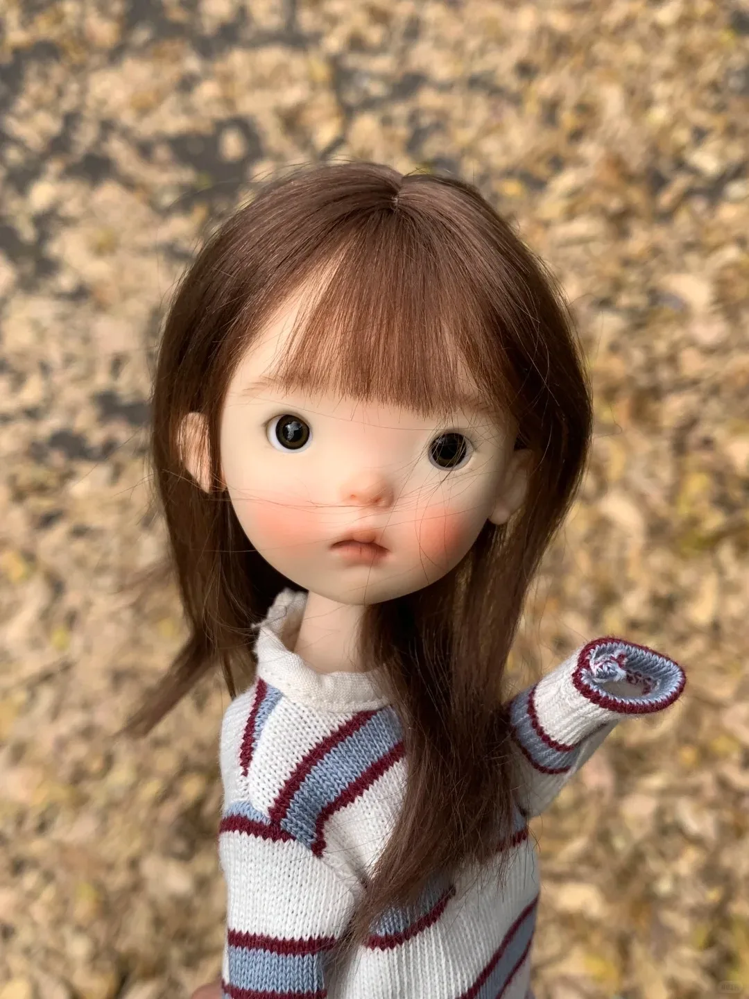 New SD BJD Doll 1/6 Special Body Blue Bean Cute Little Cloth Girl SD Doll Premium Solid Resin Naked Doll Makeup Free Shipping