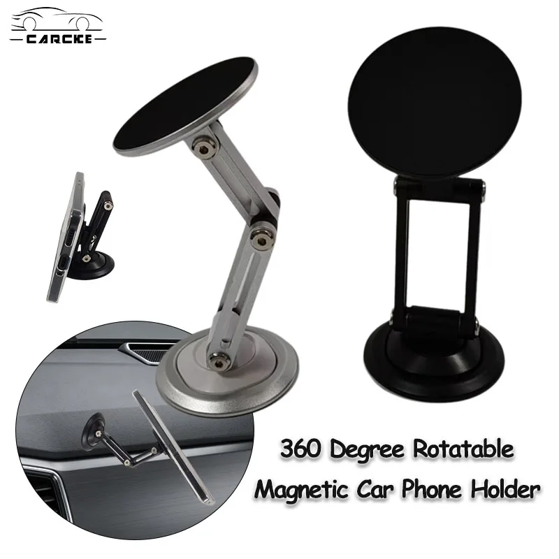 

Magnetic Car Phone Holder Mount Automotive Cell Phone Holder 360° Rotation Adjustable for Car Windshield Dashboard Hand Free
