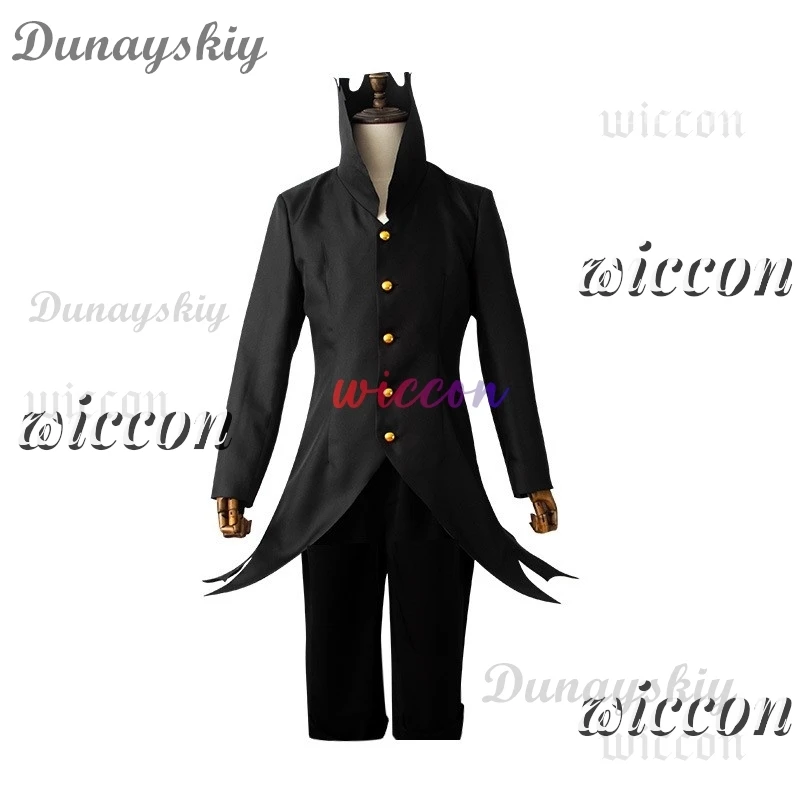 أزياء داندادان أوكارون كين تاكاكورا التأثيرية قناع شعر مستعار توربو الجدة القوى الياقة السوداء زي مجعد الشعر القصير بدلة الهالوين