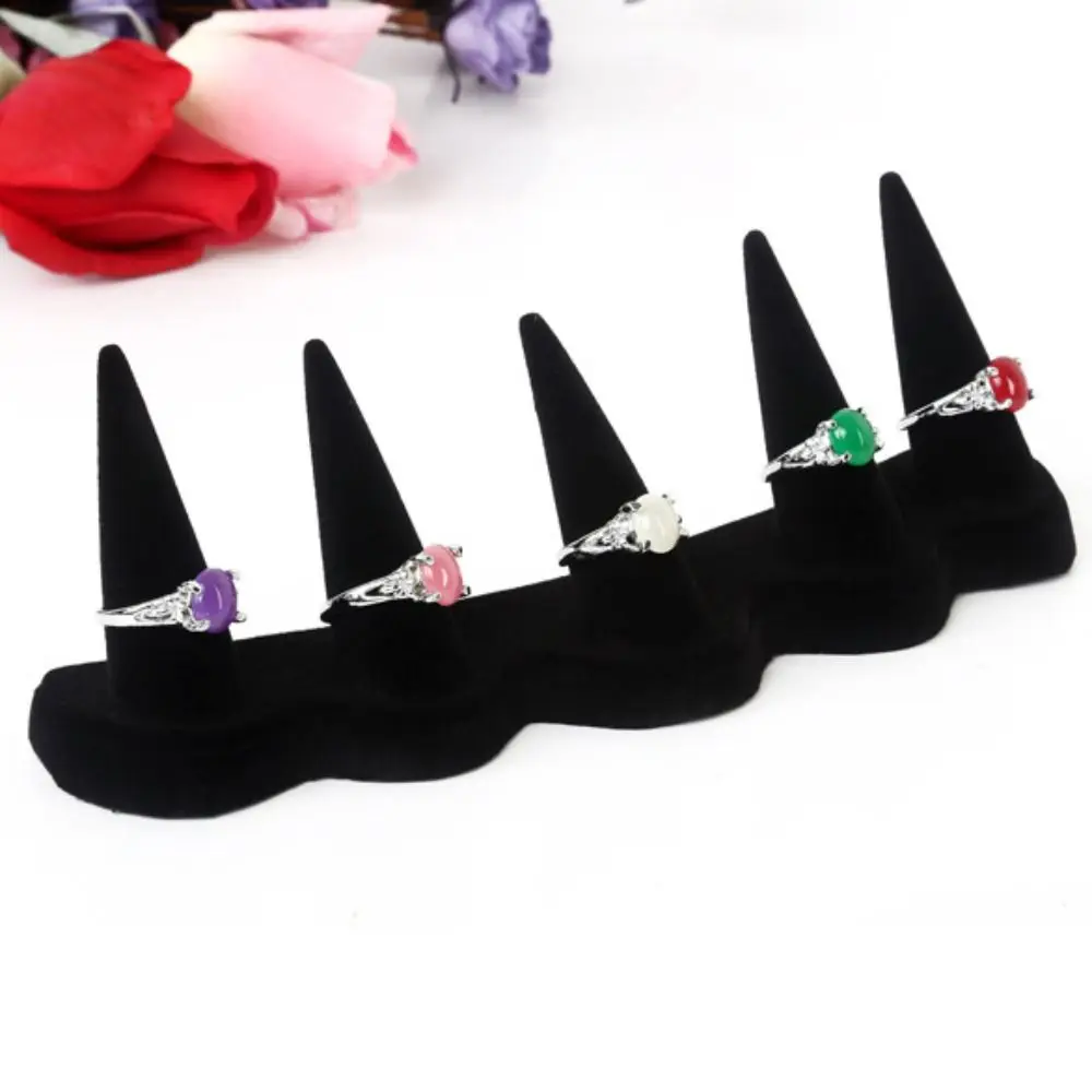 

Простой органайзер для колец, держатель для дисплея, бархатный браслет, стеллаж для выставки товаров ювелирных изделий, украшения для хранения колец, подставка для женщин