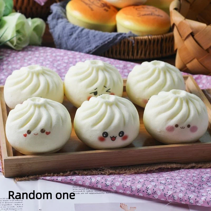

1Pcs Fake Food Decompression Kneading Music Props Simulation Of Steamed Bread Model Home Decoration Expression Random-TOY