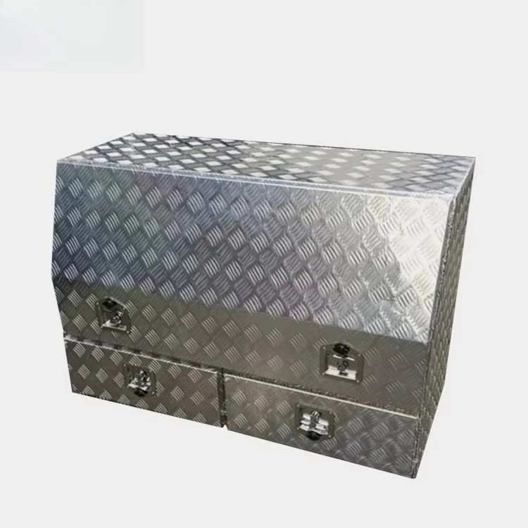 

GL-25114 Aluminum Flatbed Semi Trailer Truck Accessories Underbody Storage Tool Box