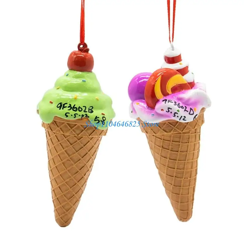 

Fanciful Ice Milk Tree Decoration Rosin Constructed Suspended Part Perfect For Celebratory Gatherings