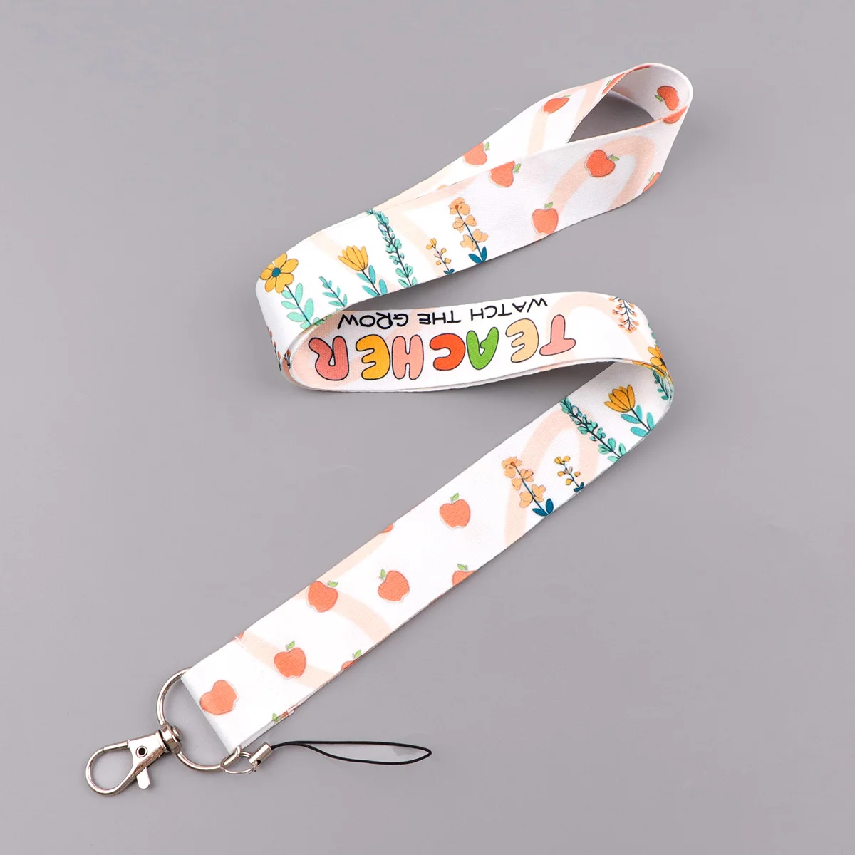 "WATCH THE GROW"Keychain Straps Rope Cell Phone Charm Neck Strap Lanyard for ID Card Keycord DIY Hanging Rope Teacher Gift