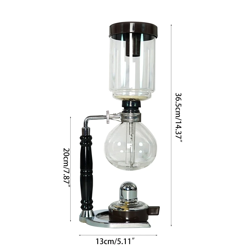 Siphon Tea Siphon Pot Vacuum Coffeemaker Glass Type Coffee Machine Filter Japanese Siphon Coffee Maker Siphon Pot