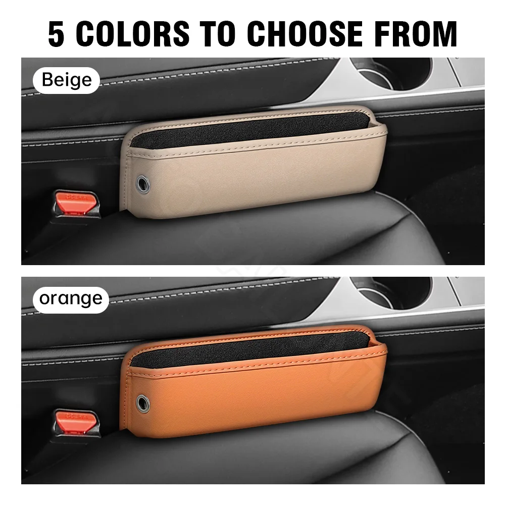 Car Seat Gap Organizer Storage Box Leather For Honda ZR-V CR-V Accord HR-V Civic Pilot Passport Insight Odyssey Fit Accessories