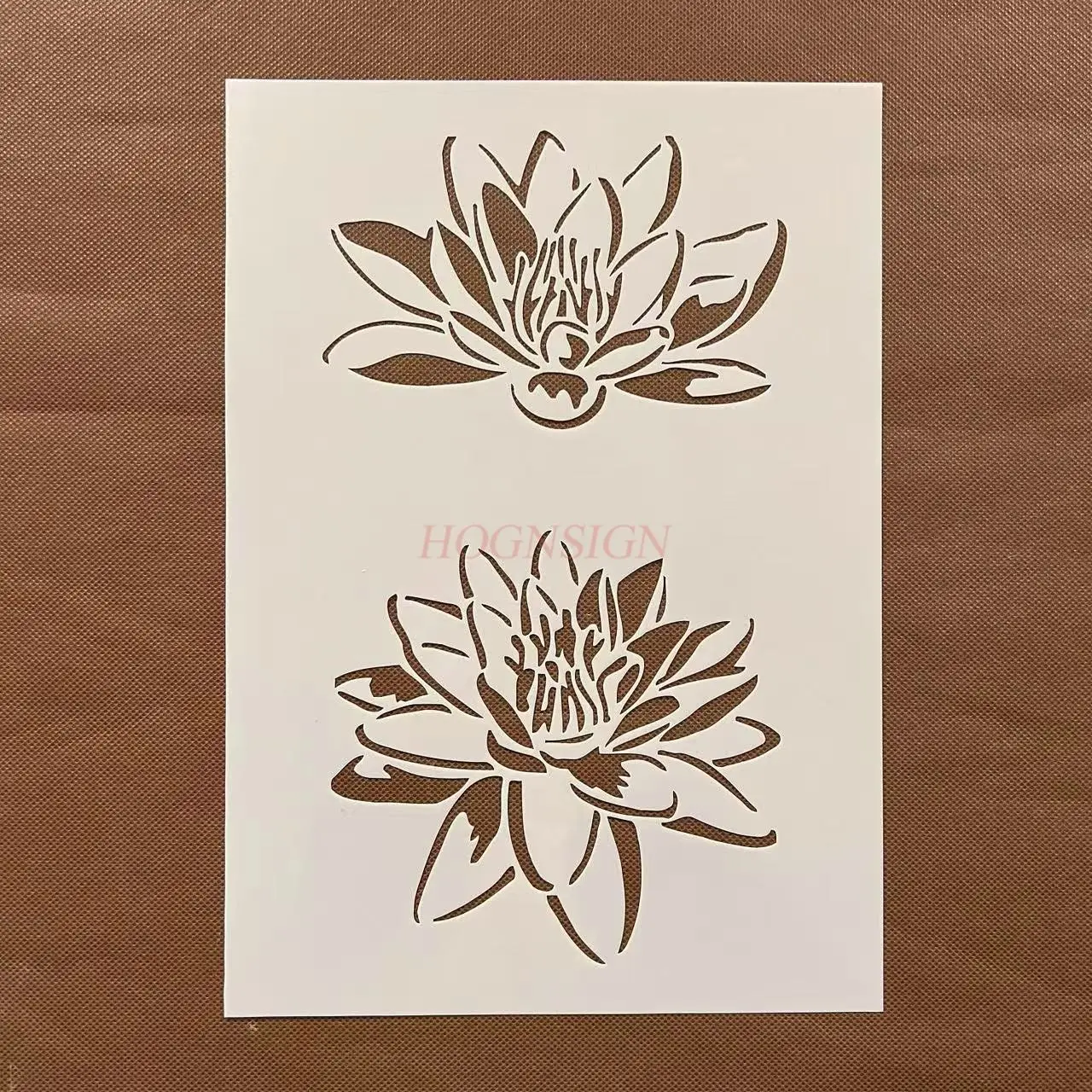 1 шт., креативная книга с листьями лотоса и лотоса, выдолбленный вручную скопированный плакат, граффити, аэрозольная живопись, вспомогательный шаблон, линейка