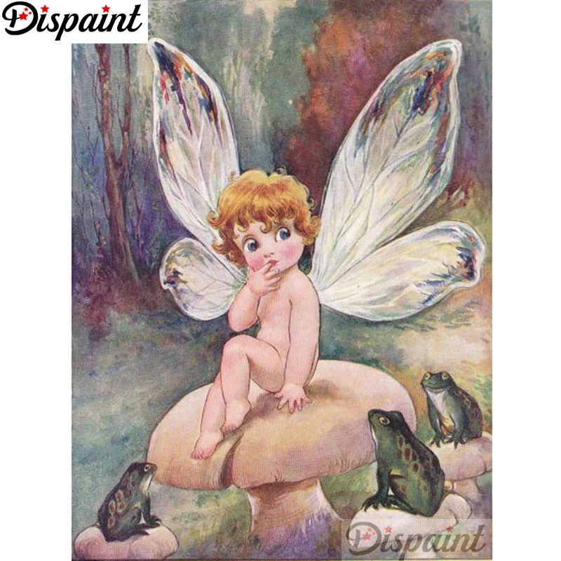 

Dispaint Full Square/Round Drill 5D DIY Diamond Painting "Cartoon butterfly" 3D Embroidery Cross Stitch Home Decor Gift A18390