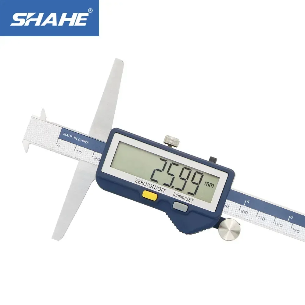 

SHAHE Double Hook 150/200/300 mm Digital Depth Caliper Built-in Wireless Depth Caliper Gauge Measuring Tools