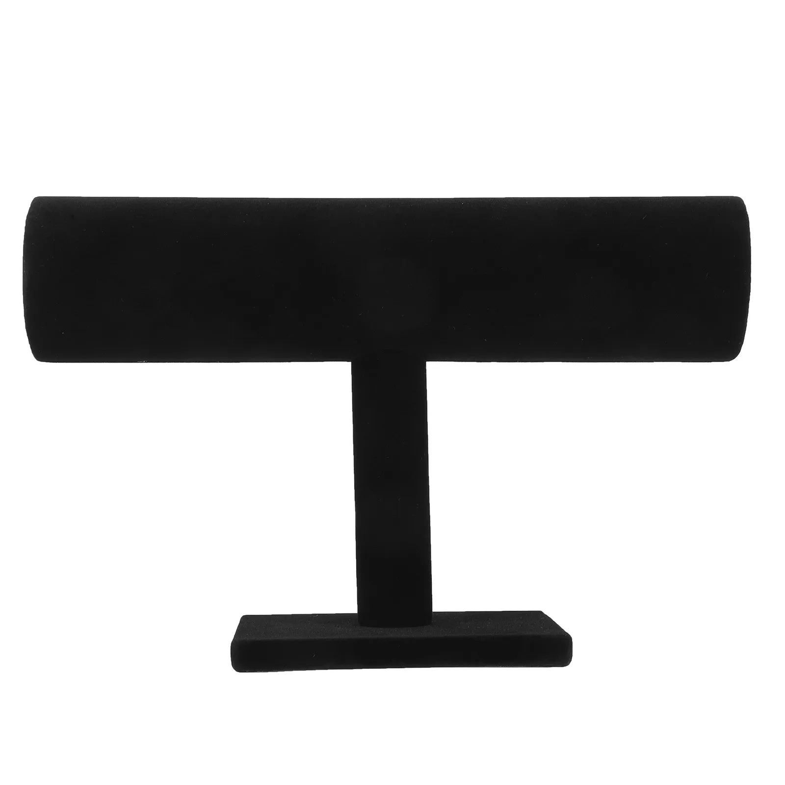 Single Tier Detachable Bracelet Display Stand Black Sturdy Bracelet Holder Simple Jewelry Organizer for Bangles Home Shop