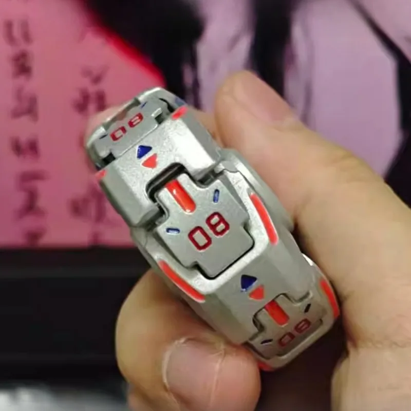 Armadura aberta luminosa fidget spinner edc metal gobigger girando ponta superior giroscópio redução de estresse brinquedos rotativa aliviar antiestresse