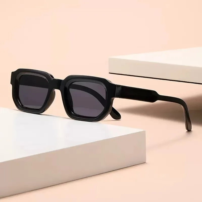 2026 New Fashion Square Frame Myopia Sunglasses Unisex Retro Minimalist Luxury UV Protection Shades Diopter 0 To -4.0