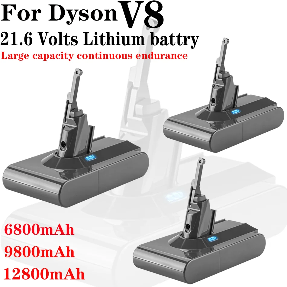 

2024 Dyson V8 21.6V 12800mAh Replacement Battery for Dyson V8 Absolute Cord-Free Vacuum Handheld Vacuum Cleaner Dyson V8 Battery