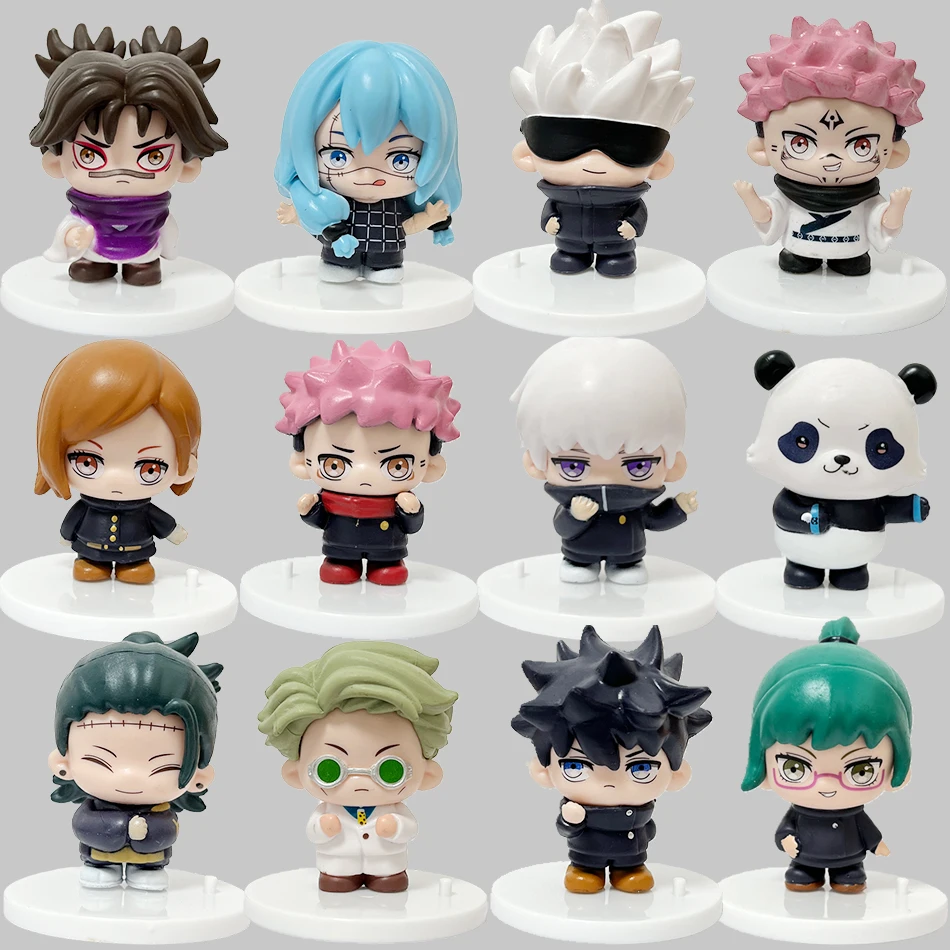6 Stück/Set Jujutsu Battle Anime Charakter Tigerstab Yureno Rose Gojo Gojo Handgefertigtes PVC-Modell Anime-Spielzeug Ornament Geburtstagsgeschenk