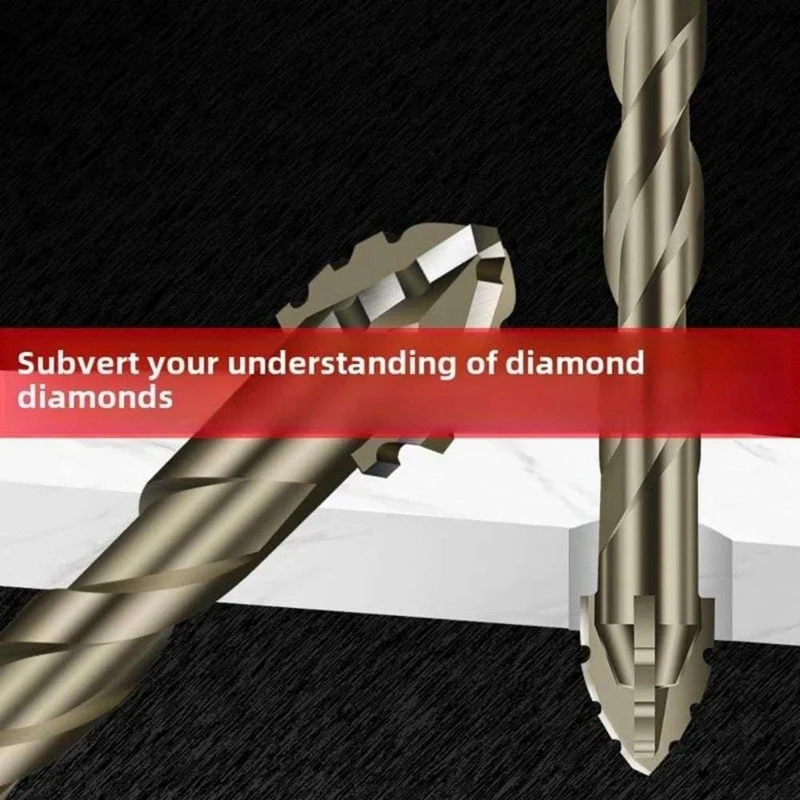 ABPP-10PCS Broca excéntrica de diente de sierra de cuatro flautas, juego de taladro y grifo eficiente, juego de brocas multifunción