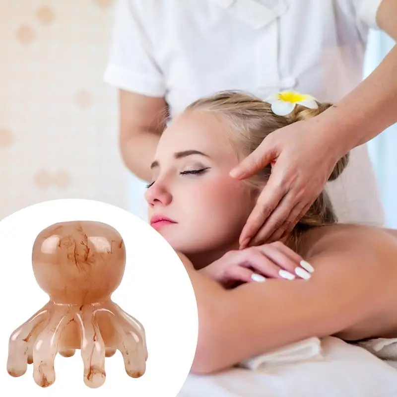 Octopus Scalp Massager Octopus Hair Brush Resin Comb Head Spa Equipment Scalp Massage Tool Unique Massage Points for Head Body