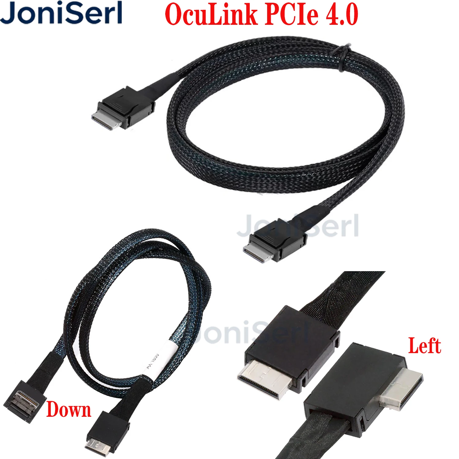 Oculink Cable SFF-8611 4i Long Extension Cable | PCIe 4.0 x4 Lanes, Male to Male, for Oculink eGPU Dock ,onexGPU, Mini PC, SSD