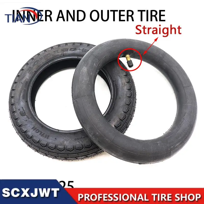 10 Inch 10x2.125 Inner Outer Tires 10*2.125 Outer Tyre For Segway Ninebot F20 F25 F30 F40 Electric Scooter Inflation Wheel Par