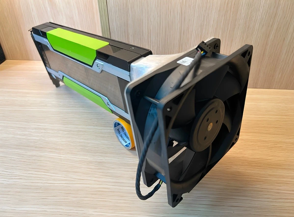 Upgraded 12CM Active Cooling Fan Assembly for NVIDIA Tesla P40/M40