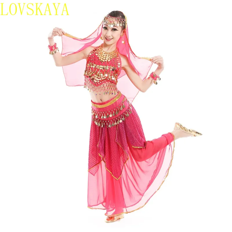 Children's Belly Dance Clothing Girls' Belly Dance Skirt Dance Skirt Performance Competition Indian Cloth Set