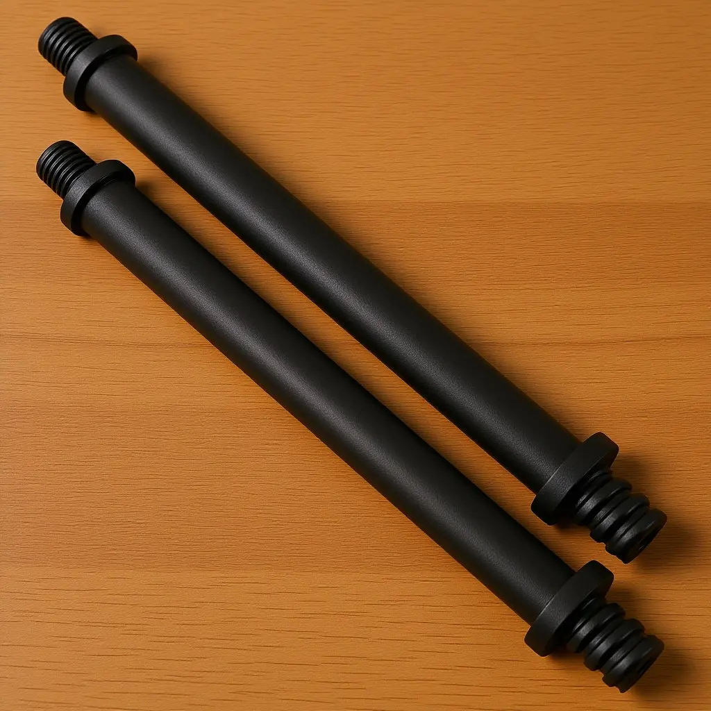 

2Pcs Toilet Brush Handle Replacement Sturdy Threaded Connector Lightweight for Bathroom Cleaning Essential Parts