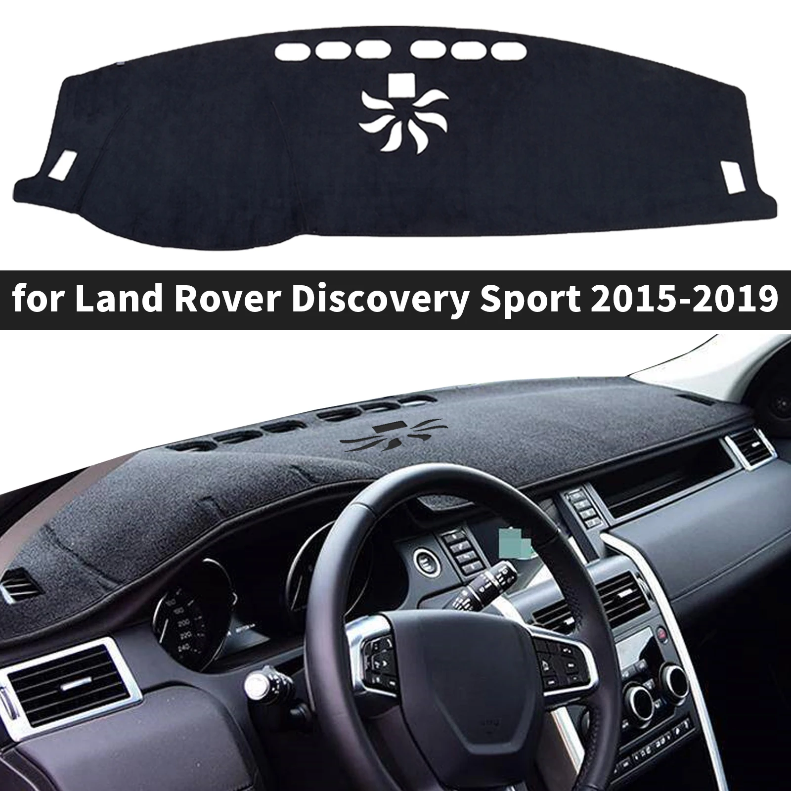 

Precision-Fit Dashboard Shield for Discovery Sport 2015-2019 - UV Resistant Heat Block Scratch Protection Mat Accessories