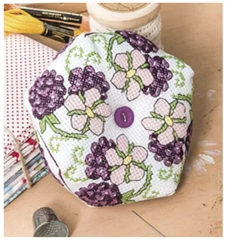 Orange lemon pin cushion cross stitch kit mini pattern white 16ct 14ct 28ct unprint canvas cotton thread embroider DIY