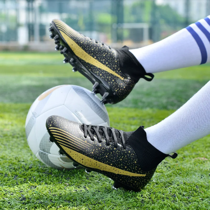 

Mens Soccer Shoes Non-slip Football Shoes for Boys Cleats Professional Artificial Grassland Training Football Sneakers for Youth
