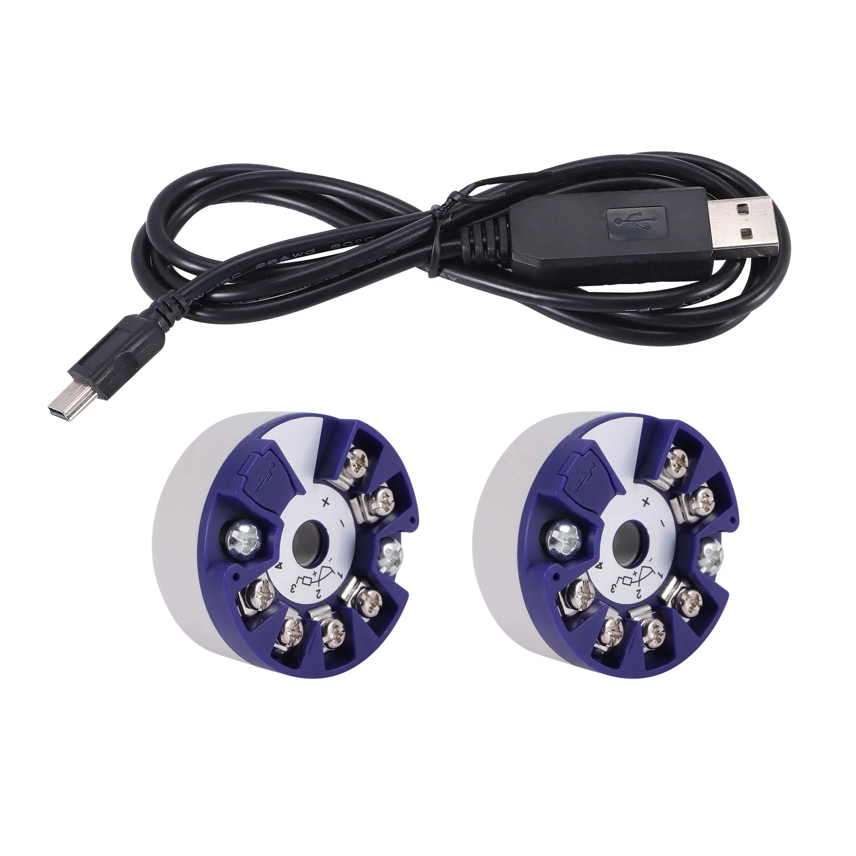 Programmable Thermocouple RTD PT100 to 4-20MA Converter TC RTD Input 4-20MA Output Head-Mounted Temperature Transmitter