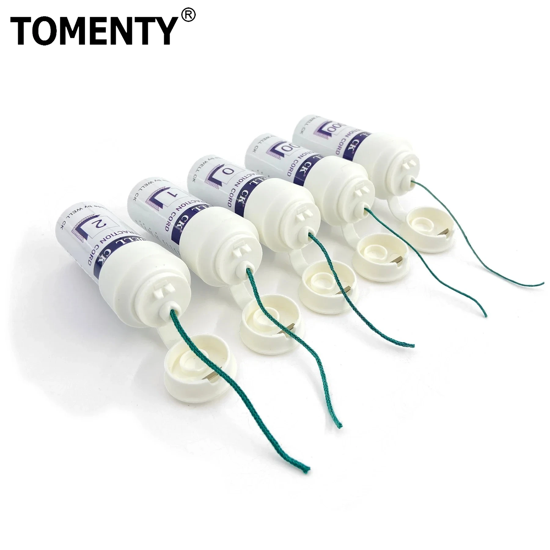 TOMENTY Dental Thread Disposable Gingival Retraction Cord Knitted Cotton Gum Line 1 Bottle Size 0 00 000 Denspay Consumables