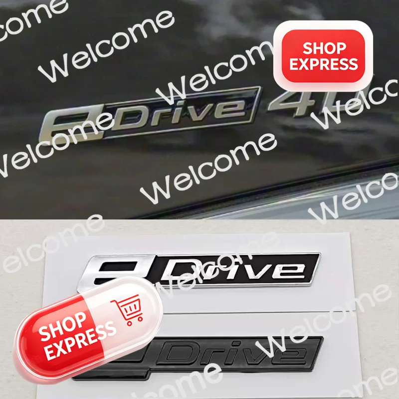 NEW 3D ABS Car Styling Logo eDrive Badge Rear Trunk Sticker For i3 i4 i8 5 7 Series G28 X1 X3 X5 E60 G30 G31 G05 F15 Accessories