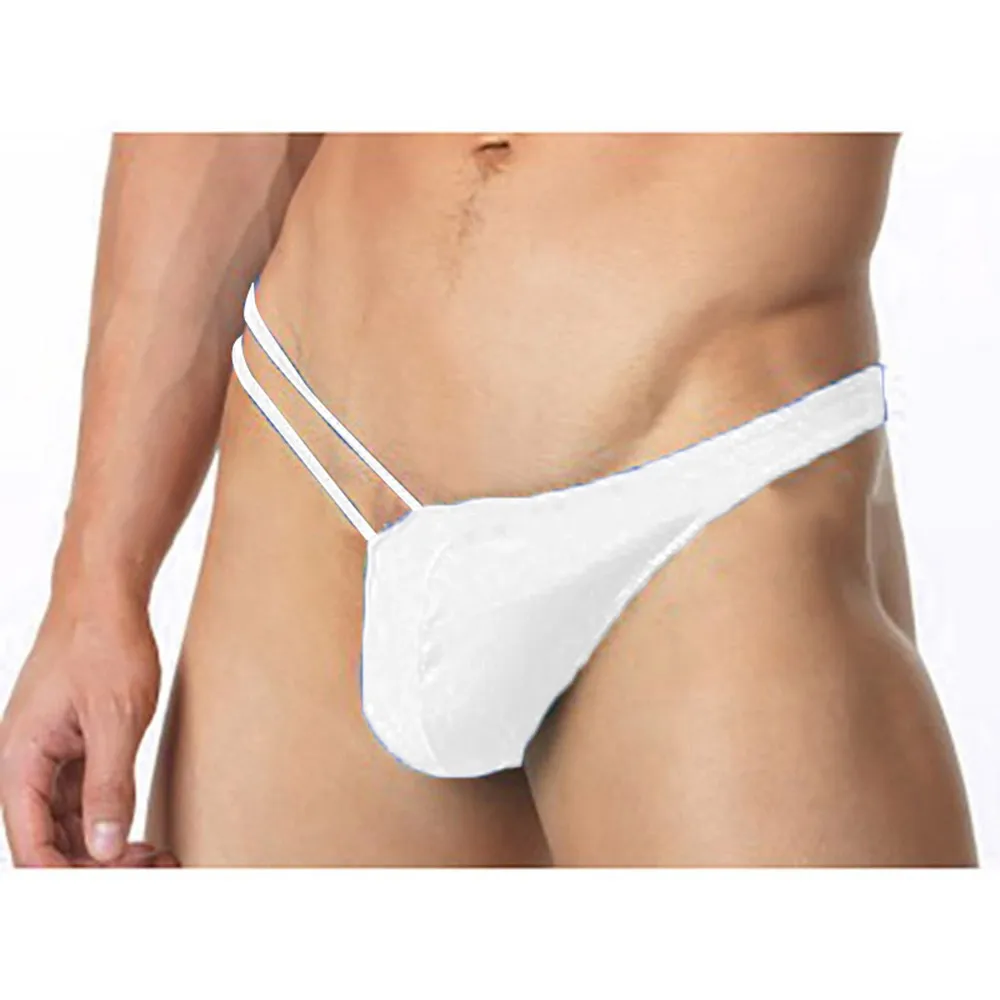 Low Rise Briefs Soft Solid Color T-back Breathable C-String Comfortable Elastic Hollow Out Underwear Accessories