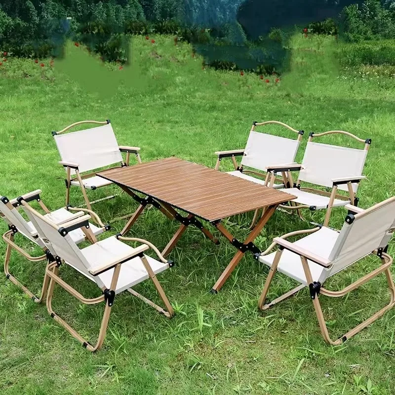 

Hot Sales Foldable Outdoors removable Camping Table And Chairs