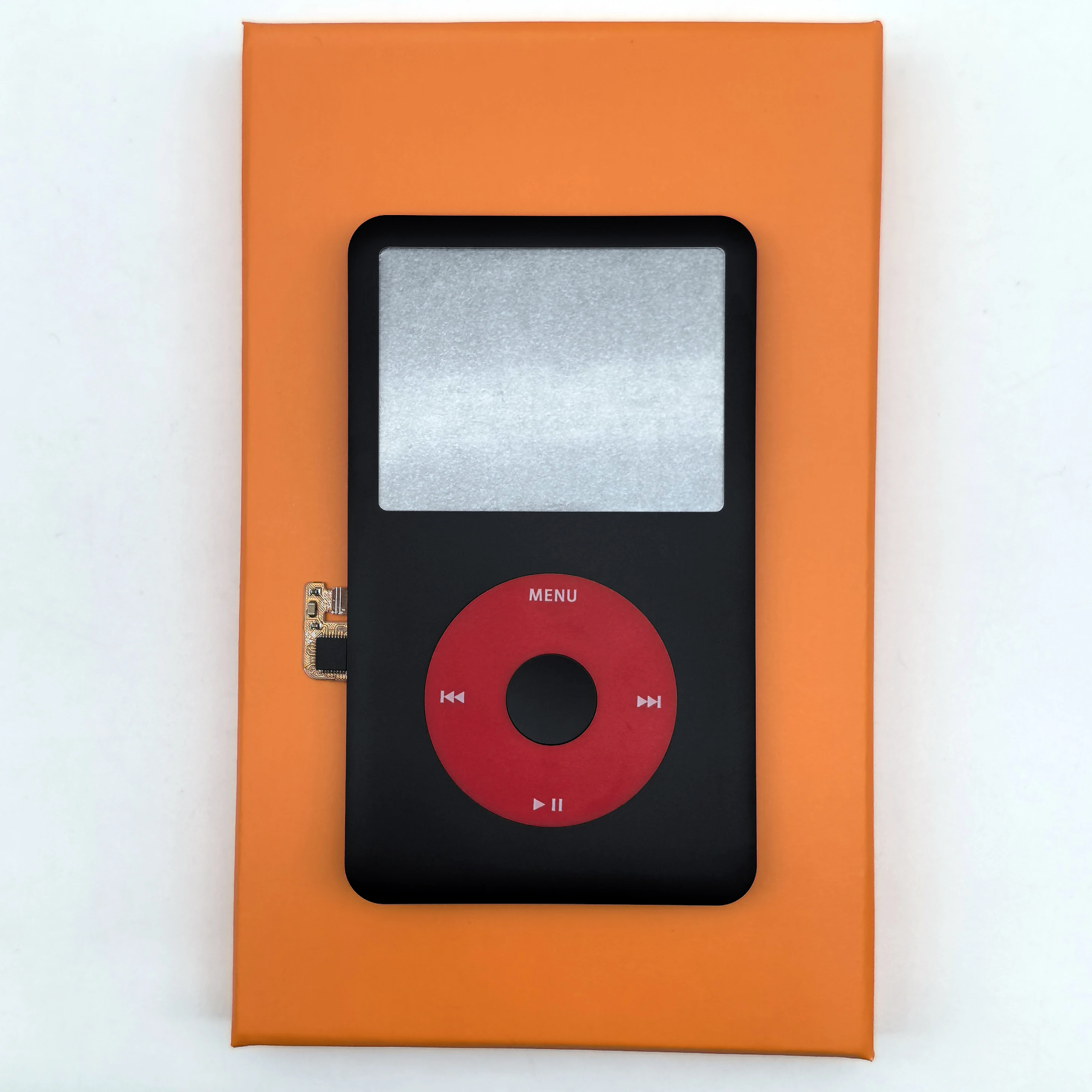 Für iPod Classic 6. und 7. Generation A1238 - Galvanisierte Metall-Frontabdeckung mit Clickwheel und Tasten, Passend für 80GB 120GB 160GB Modelle
