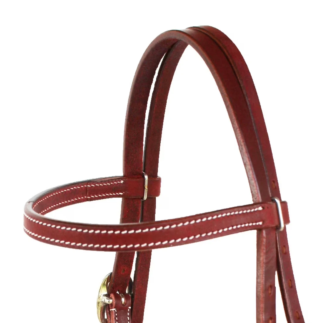 Comfortable Heavy Duty Leather Horse Halter Reinforced Stitching ODM Service Custom Color