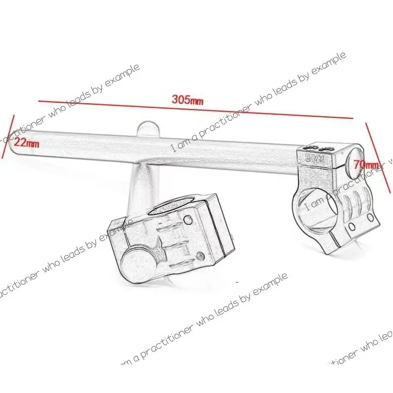 Stang Sepeda Motor 31MM-51MM multi-kaliber model serbaguna, stang aluminium alloy serbaguna