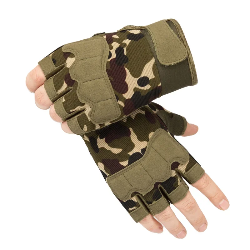 Outdoor Tactical Gloves for Men Women, Anti-slip Fingerless Gloves Outdoor Gloves for Shooting, Hunting, Motorcycling, Climbing