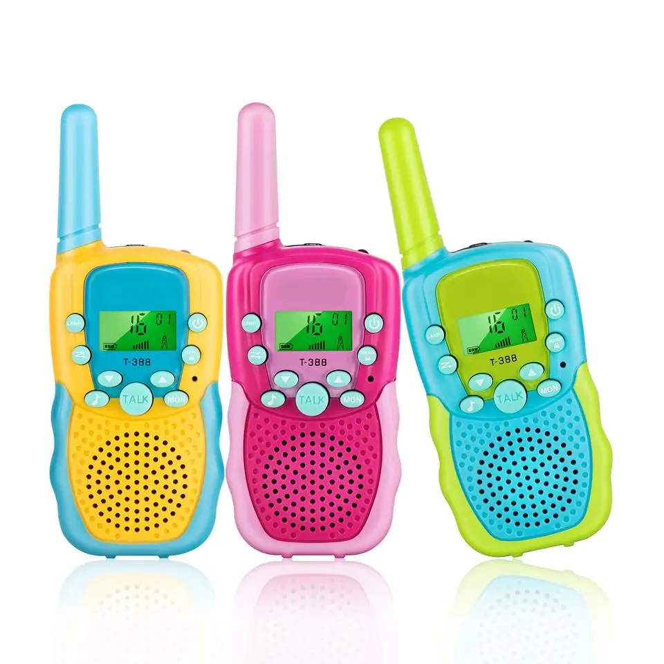 Kinderen Walkie Talkie Twee Manieren Radio 3Km Bereik 22 Kanalen Ingebouwde Flash Licht Speelgoed Walkie Talkie Voor Kinderen