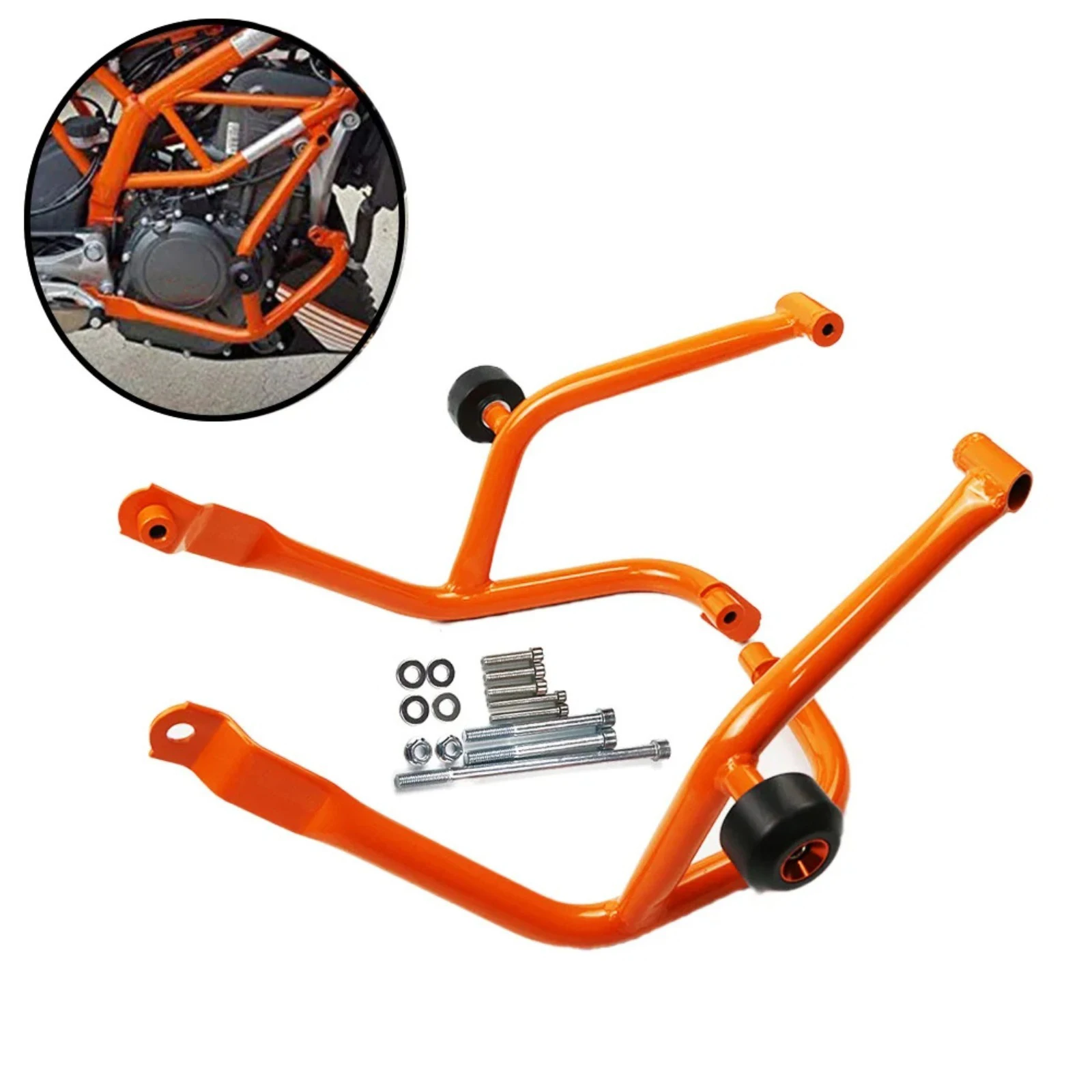 

For KTM DUKE 250 390 2017-2018 17-18 Engine Sides Crash Bar Frame Bumper Guard