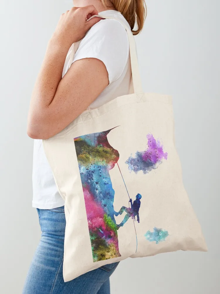 Escalada en roca deporte extremo hombre, hombre de escalada, escalador Tote Bag bolsas de compras para mujer Bolsa de compras para mujer Bolsas de regalo