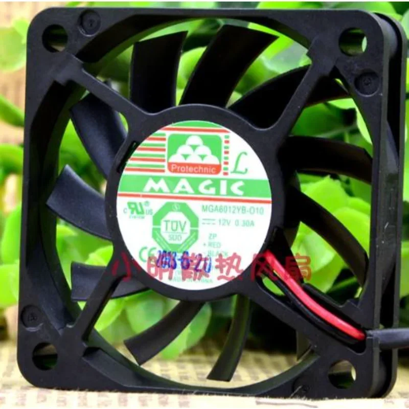 Nuova ventola di raffreddamento per MAGIC MGA6012YB-O10 12V 0.30A 6CM 6010 Ventola di raffreddamento del telaio di grande volume d'aria 60*60*10MM