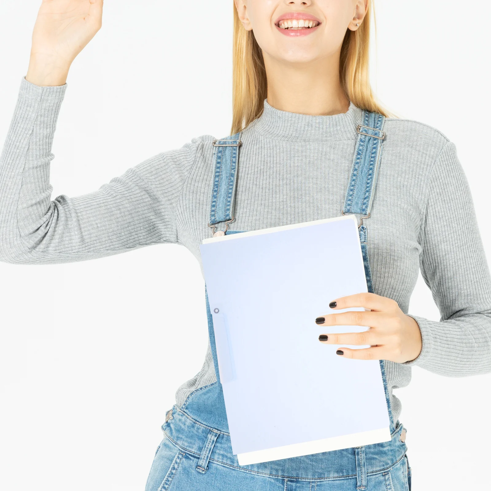 

5Pcs Document Folder Clear Report Covers with Sliding Bar for Files Organizer Portable Paper Holders for Office School Work A4