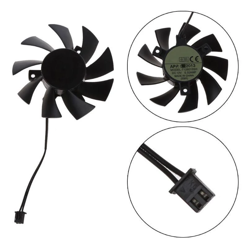 

R1WD T128015SH компьютерная видеокарта Fan Fuls