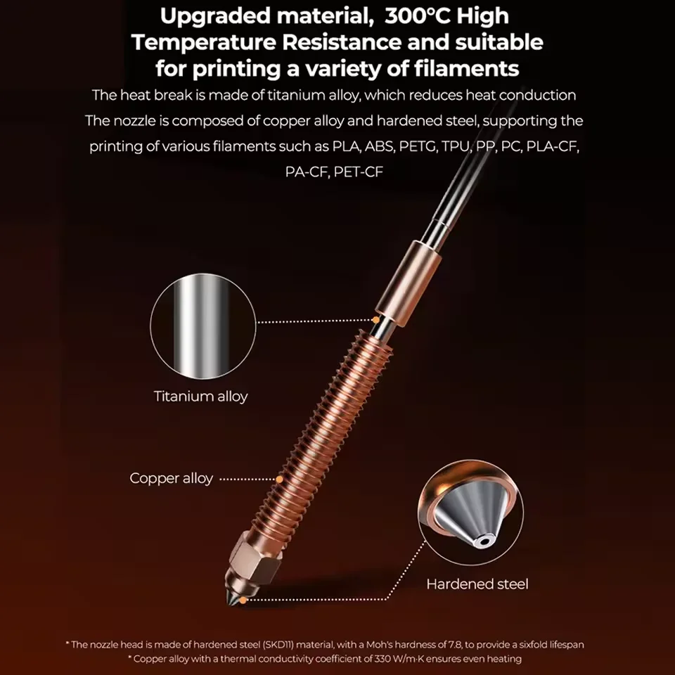 مجموعة أدوات تسخين السيراميك من Creality Hi، كتلة تسخين مقاومة لدرجات الحرارة العالية لملحقات الطابعة Creality Hi ثلاثية الأبعاد #5