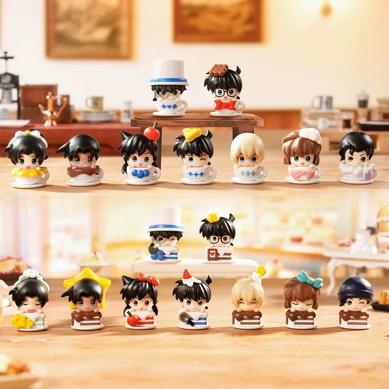

Blokees Building Blocks Blind Box Detective Conan Afternoon Tea Party Q Version Shinichi Kudo Haibara Ai Desktop Ornament