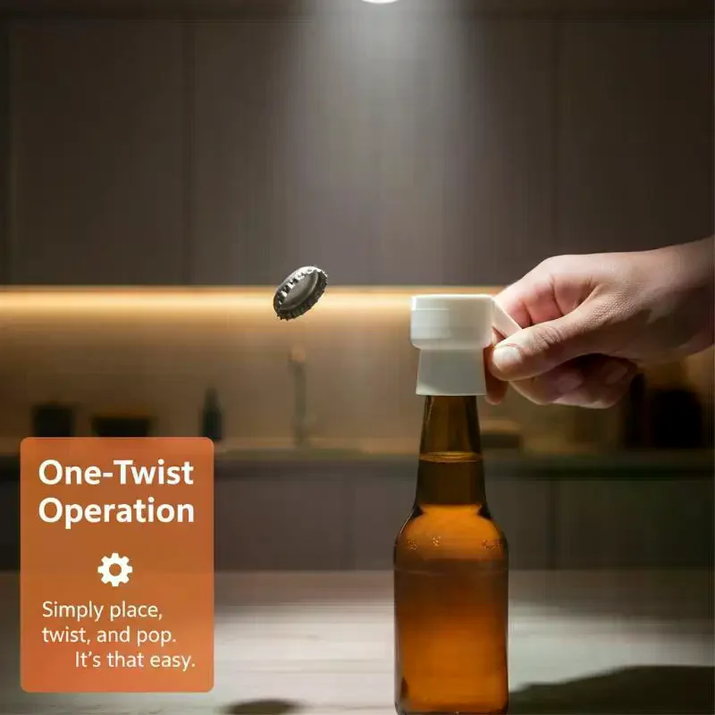 2 in 1 Beer Bottle Opener Launcher Creative Cap Shooter Gadget for Fun Bar Party Drinking Games at Home