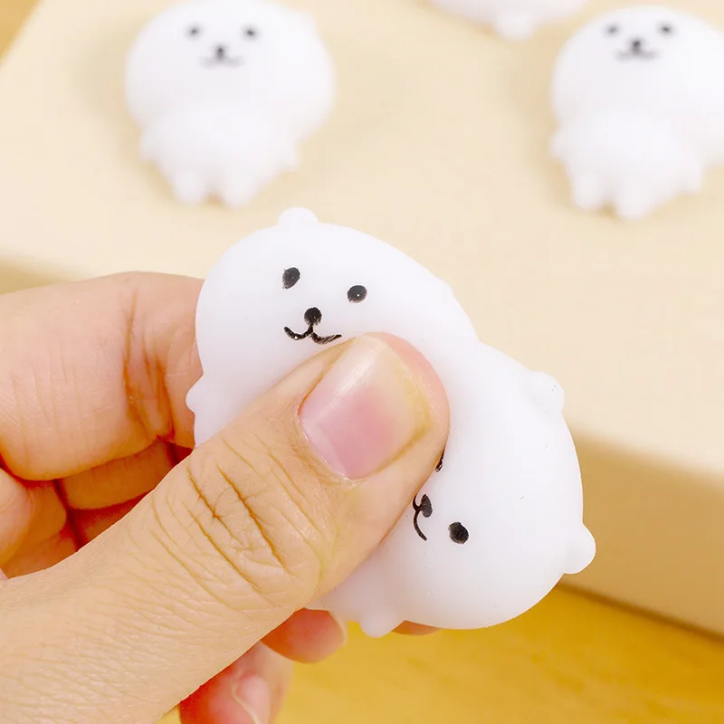 1-6pcs Self Deprecating Bear Pinch Fun Little Bear Pinch Cute Expression Stress-relieving Pocket Squeeze Toys