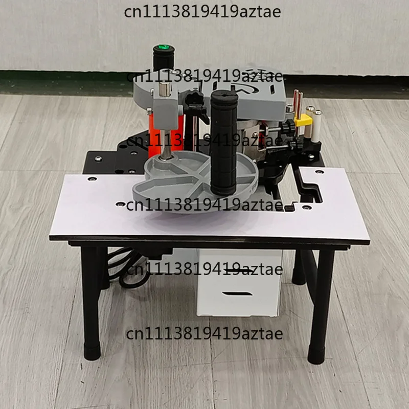 220V 1100W Portable Manual Edge Banding Machine Double Sided Gluing Woodworking Edge Bander