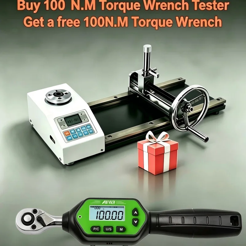 100N·m Digital Torque Wrench Calibrator High Precision Tester 4 Units N.m kgf.cm Lbf.in Ft.lb Industrial Calibration Instrument